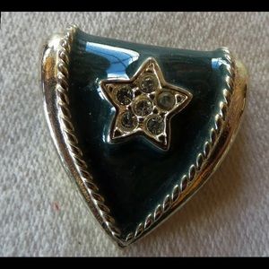 Premier Designs pendant w/blue enamel—FINAL PRICE